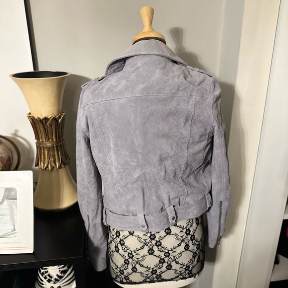 Blank NYC gray suede Moto jacket - Picture 3 of 4